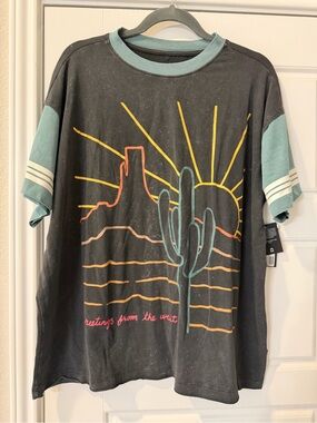 Rags desert cactus oversized tee